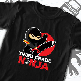 Camiseta Ninja Kick de 3er grado vuelve a la escuela