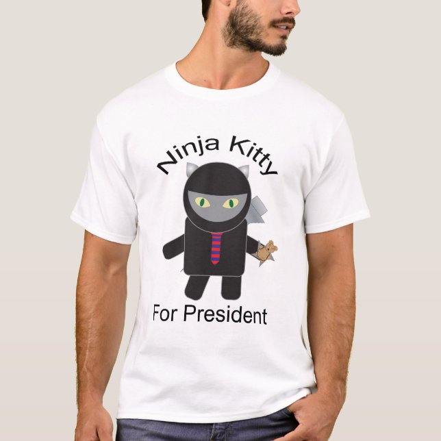 Camiseta Ninja Kitty Por La Presidenta Shirt (Anverso)
