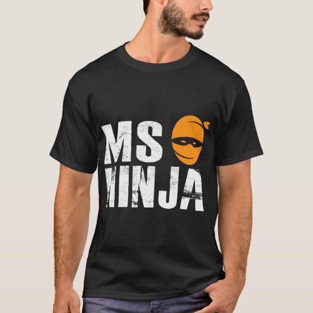 Camiseta Ninja - Lucha contra la esclerosis múltiple (Anverso)