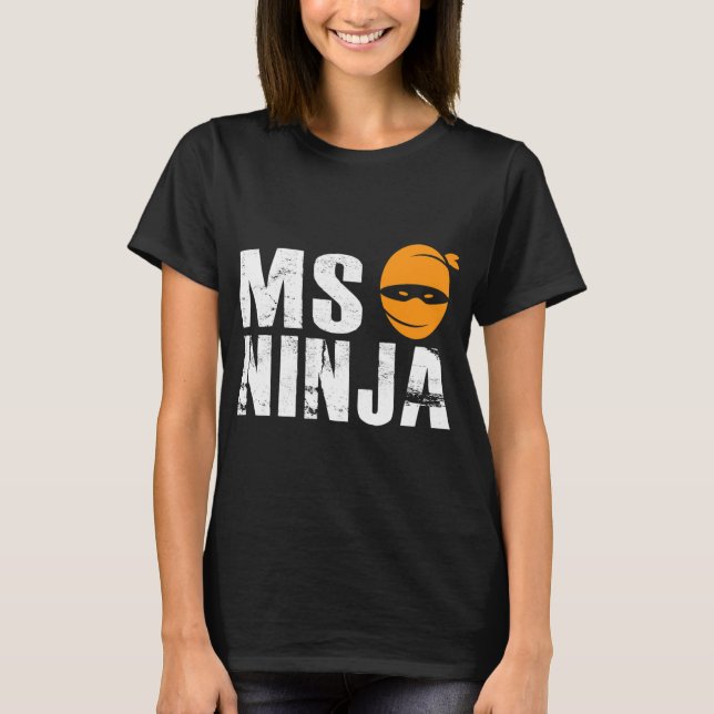 Camiseta Ninja - Lucha contra la esclerosis múltiple (Anverso)