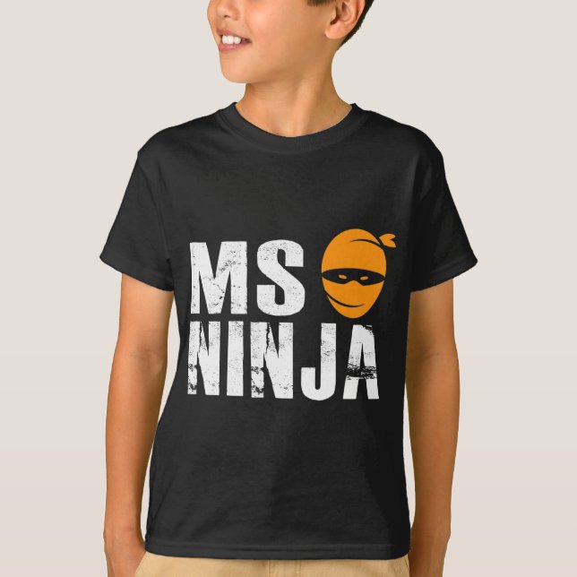 Camiseta Ninja - Lucha contra la esclerosis múltiple (Anverso)