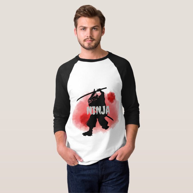 Camiseta ninja luna de sangre (personalizado) (Anverso completo)