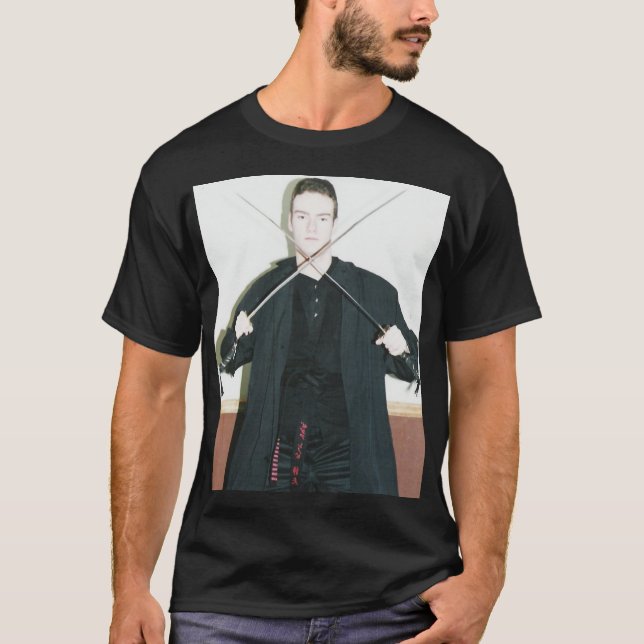 Camiseta Ninja metálico oscuro por el claro de luna (Anverso)
