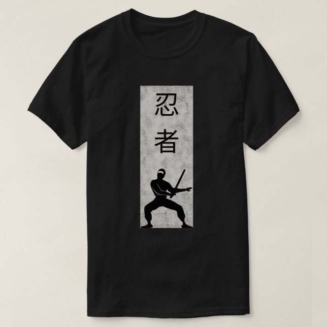 Camiseta Ninja negro (Diseño del anverso)