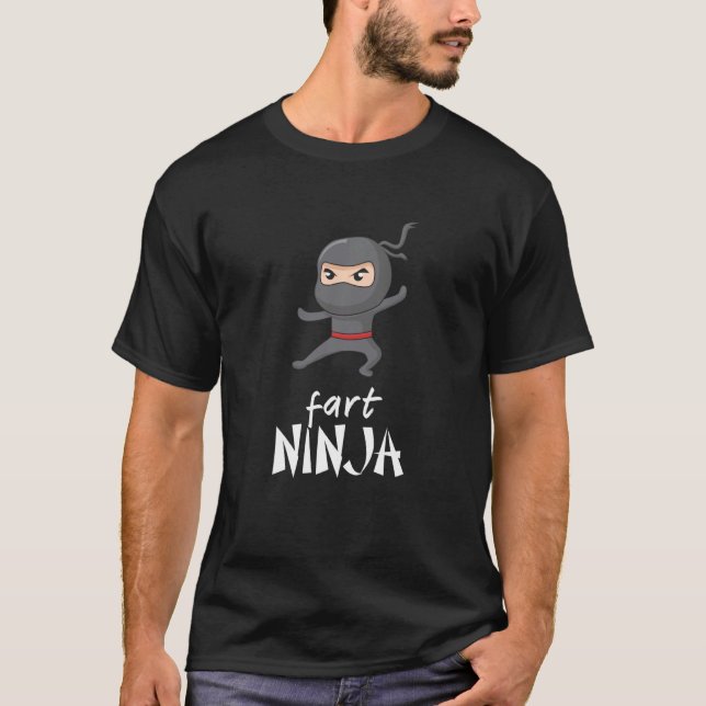 Camiseta Ninja Negro En Un Ninjas De Mascara (Anverso)