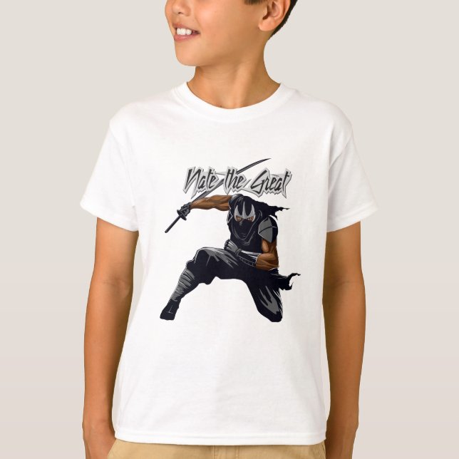 Camiseta Ninja para chicos. Buen regalo de cumplea (Anverso)