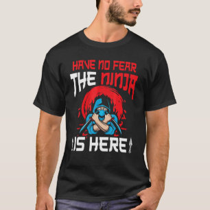 Camiseta Ninja Para Niños Ninjutsu Shaolin Shuriken Katana