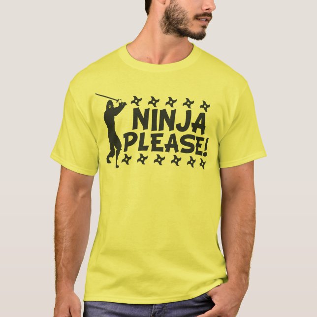 Camiseta Ninja por favor (Anverso)