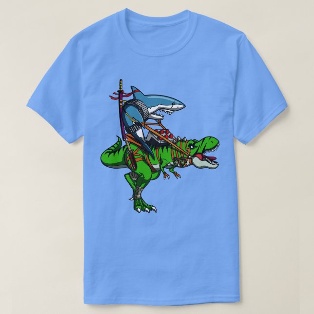 Camiseta Ninja Riding TRex Dinosaur (Diseño del anverso)