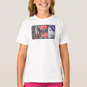 Camiseta Ninja Rosa Personalizable