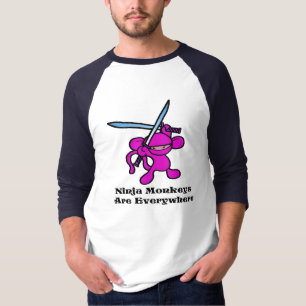 Camiseta Ninja rosado de arriba
