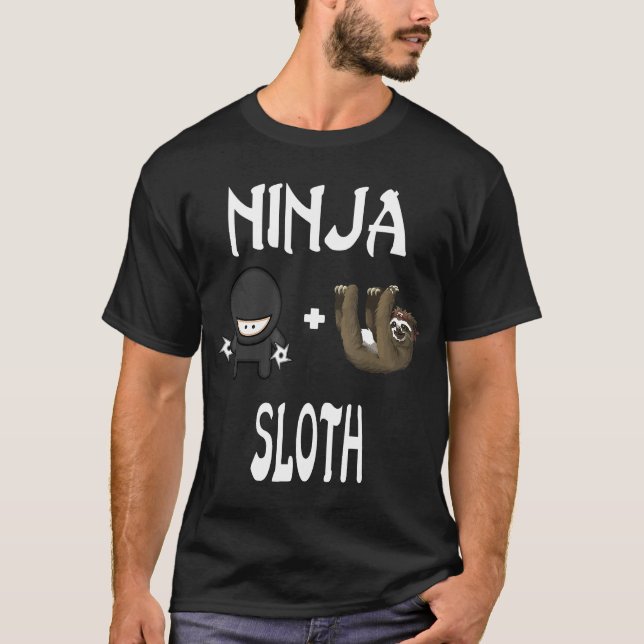 Camiseta Ninja Sloth Sloth Ninja Shirt (Anverso)