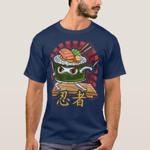 Camiseta Ninja Sushi Roll de Japón 