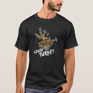 Camiseta Ninja Turkey Funny Bird Thankending T Shirt