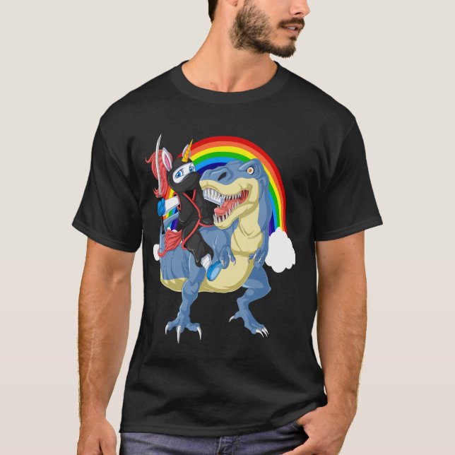 Camiseta ninja unicorn (Anverso)