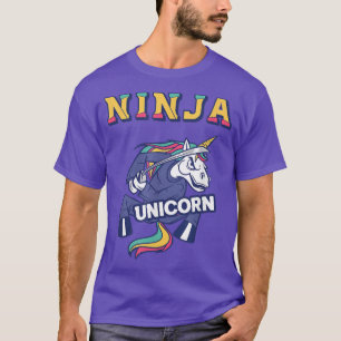 Camiseta Ninja Unicorn Karate Unicorn Kickboing Martial Art