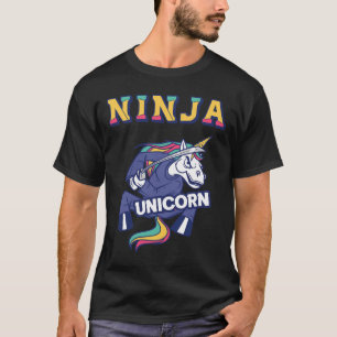 Camiseta Ninja Unicorn Karate Unicorn Kickboxing Artes Marc