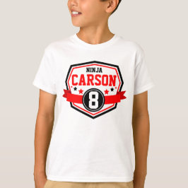Camiseta Ninja Warrior Boys Nacimiento y Edad