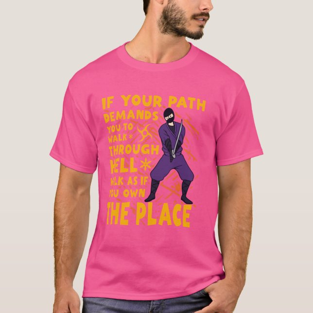 Camiseta Ninja Warrior Funny (Anverso)