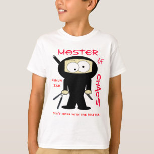 Camiseta Ninja Zak, no ensucia con el amo
