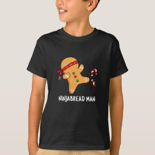 Camiseta Ninjabread Man Funny Gingerbread Pun Dark BG