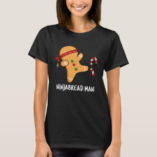 Camiseta Ninjabread Man Funny Gingerbread Pun Dark BG