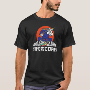 Camiseta Ninjacorn Unicorn Shuriken Kunai Shinobi Ninja