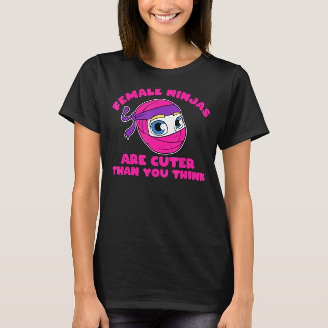 Camiseta Ninjas, Chica Ninjas, Son Ranas De Lo Que Crees Ch (Anverso)