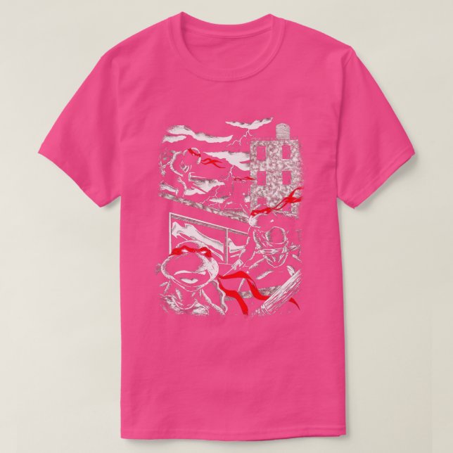 Camiseta ninjas de la vieja escuela (Diseño del anverso)
