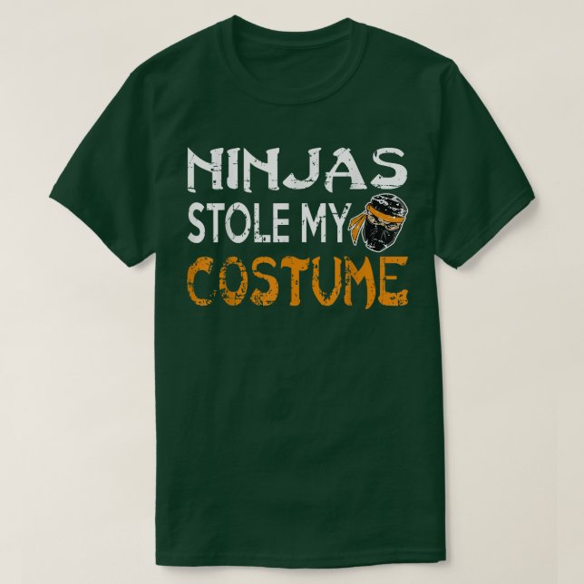 Camiseta Ninjas Stole My Costume Funny Hallowee Alternativo (Diseño del anverso)
