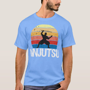 Camiseta ninjutsu autodefensa combate regalo vintage