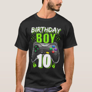Camiseta Niño 10 Controlador de videojuegos Jugador Cumplea