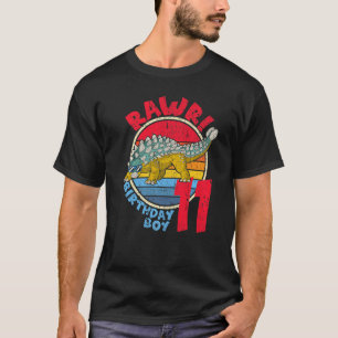 Camiseta ¡Niño, 11 de cumpleaños, Rawr! Ankylosaurus I Mamá