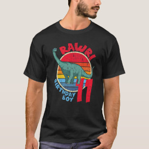 Camiseta ¡Niño, 11 de cumpleaños, Rawr! Brachiosaurus I Fam