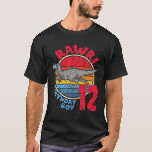 Camiseta ¡Niño 12 Años Que Rawr! Mamáes familiares de Veloc