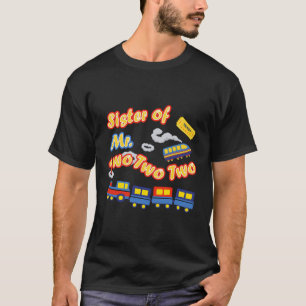 Camiseta Niño 2 Hermana del tren de cumpleaños Sr. Dos Choo