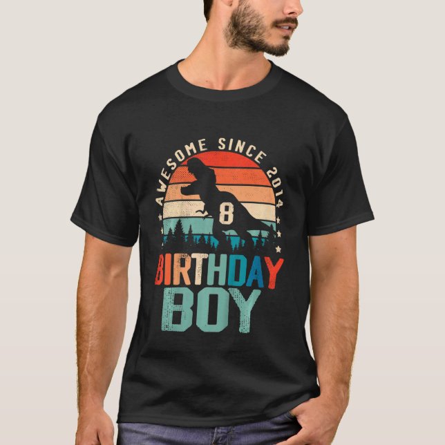 Camiseta Niño 8 años asombroso desde 2014 (Anverso)