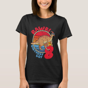 Camiseta ¡Niño 8 cumpleaños, Rawr! Parasaurolophus I Fa