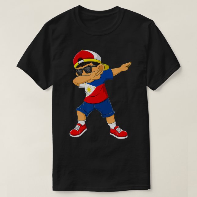 Camiseta Niño aborigen filipino Bandera filipina Dab Da (Diseño del anverso)