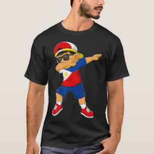 Camiseta Niño aborigen filipino Bandera filipina Dab Da