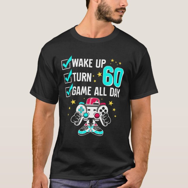 Camiseta Niño adolescente Chica Gamer Cumpleaños 60 años de (Anverso)
