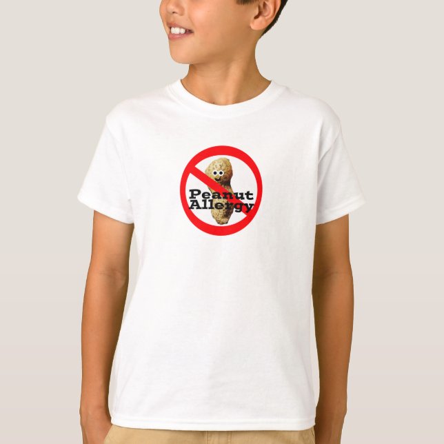 Camiseta niño alergia cacahuete (Anverso)
