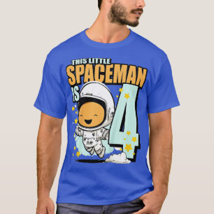 Camiseta Niño Astronauta de cumpleaños de 4 años