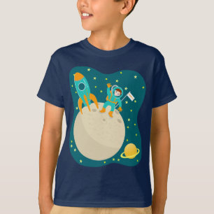 Camiseta Niño astronauta en la fiesta de cumpleaños de la
