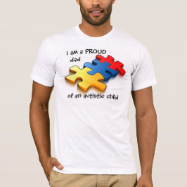 Camiseta Niño autístico del papá orgulloso