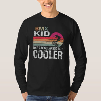 Camiseta Niño BMX Como Un Niño Regular  Ciclista Bicicleta 