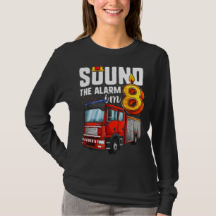 Camiseta Niño bombero de cumpleaños de 8 años 1