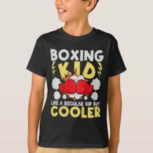 Camiseta Niño boxeando como un niño normal pero más genial