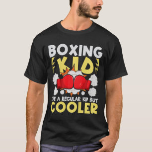 Camiseta Niño boxeando como un niño normal pero más genial