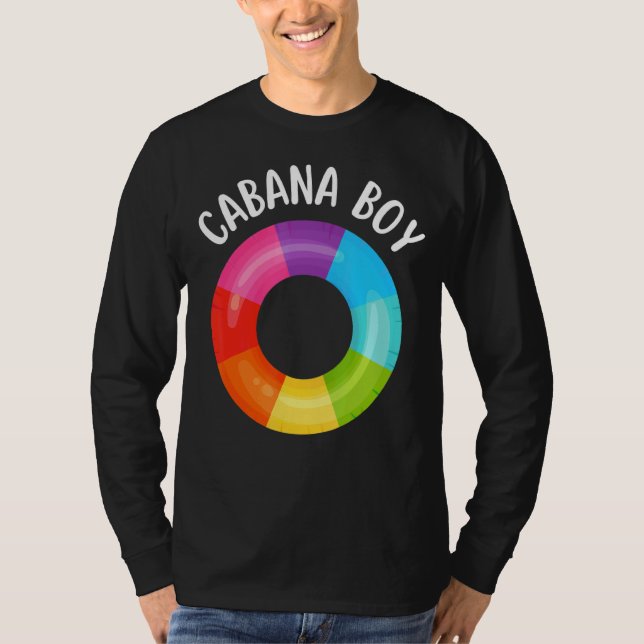Camiseta Niño Cabana con vida arcoiris con piscina Fiesta (Anverso)